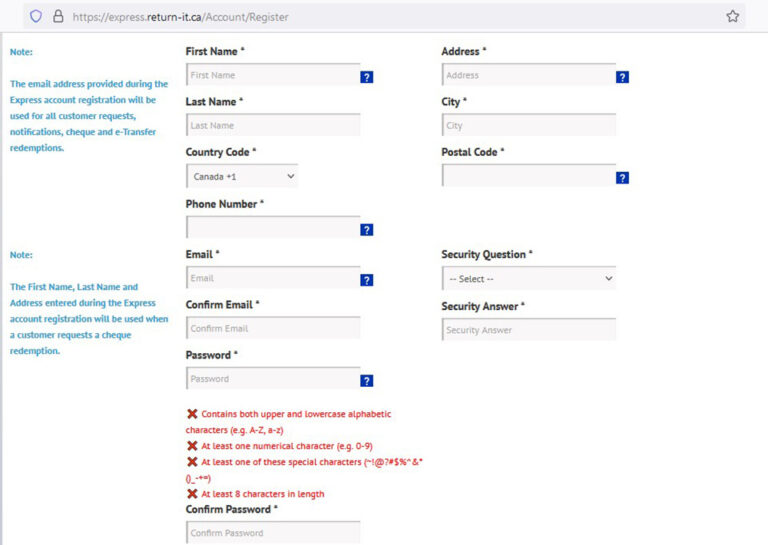 The-Return-It-Express-&-Go-drop-off-kiosk-registration-screen – The ...